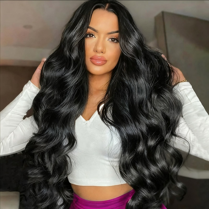 Wear and Go 8x5 Lace Closure Glueless Wigs Human Hair Pre Cut Body Wave Lace Front Wigs